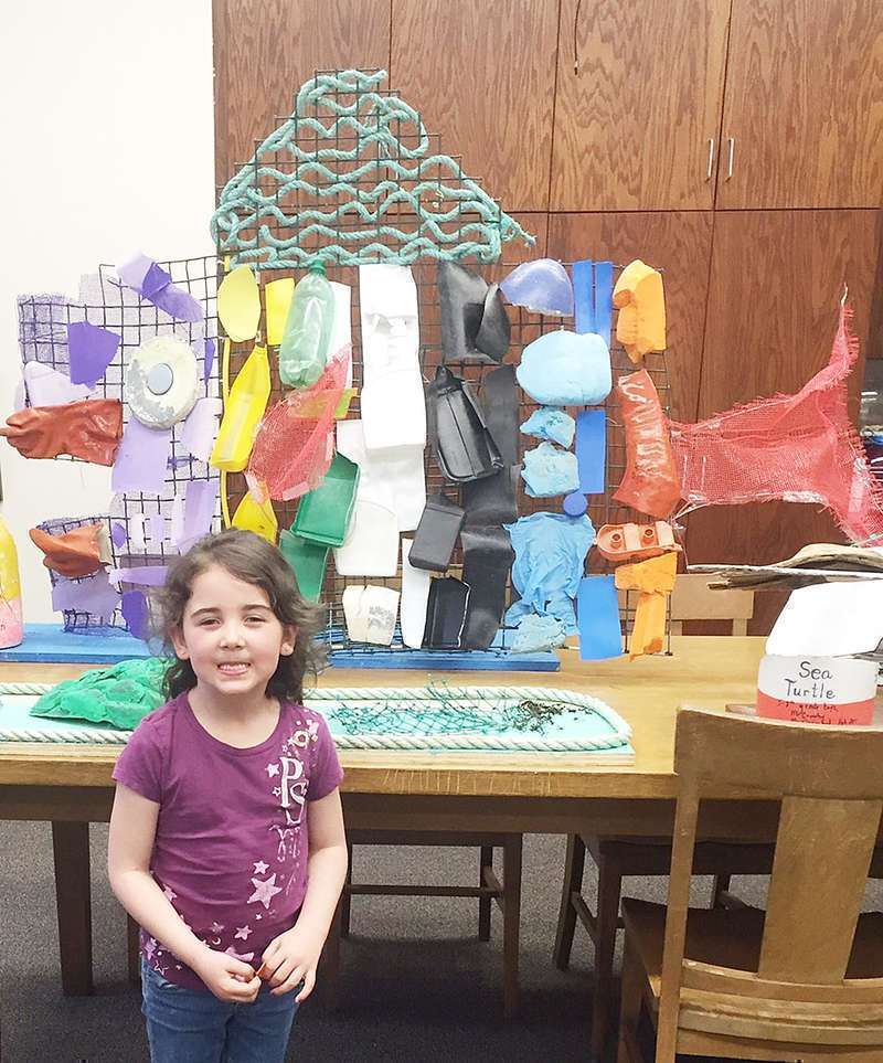 Beals Elementary “trash sculptures” on exhibit Machias Valley News